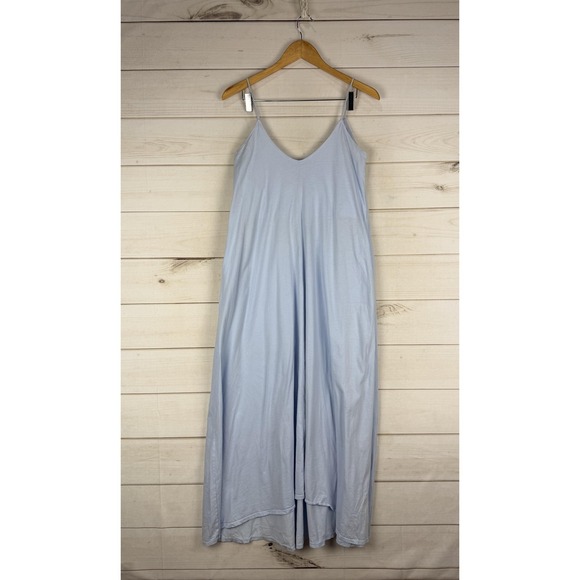 Groceries Apparel Dresses & Skirts - Groceries Apparel Dress Womens Medium Blue Trapeze Swing Midi Organic Cotton